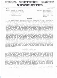 IUCN Tortoise Group Newsletter